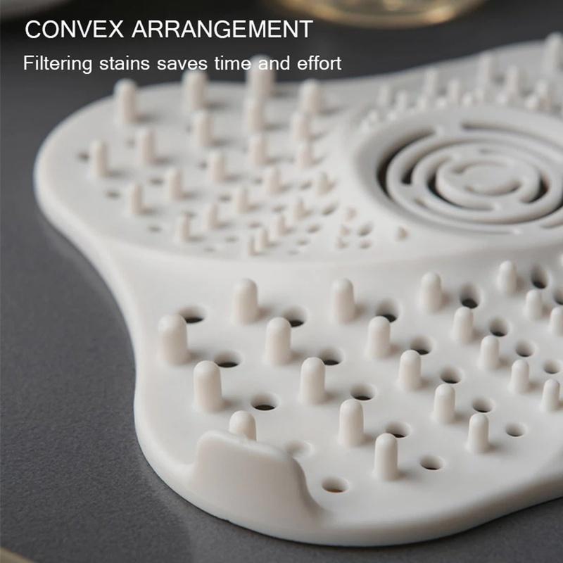 Anti-blocking Hair Catcher and Stopper Plug Trap Shower Floor Drain Covers Sink Strainer Filter Bathroom Kitchen Accessories 1Pc