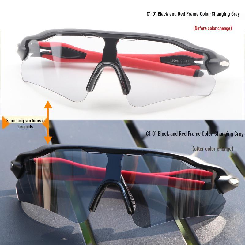 Cross-Border E-commerce TR90 Colorful Cycling Sunglasses for Outdoor Sports, Prescription-Compatible.