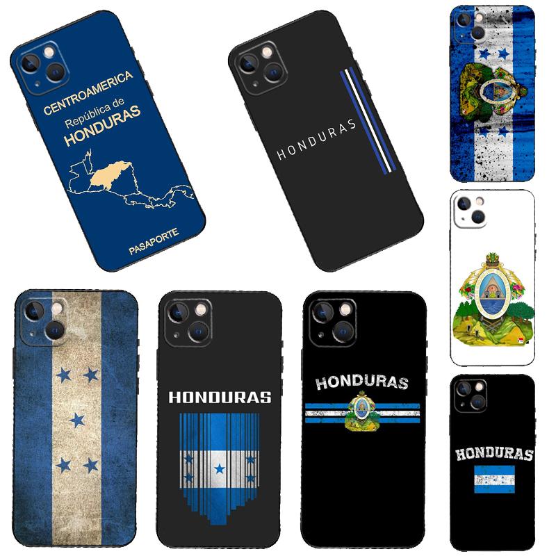 Honduran Flag Phone Case For iPhone 16 15 14 13 12 11 Pro Max Plus Mini XR 16e Funda Silicone Back Cover