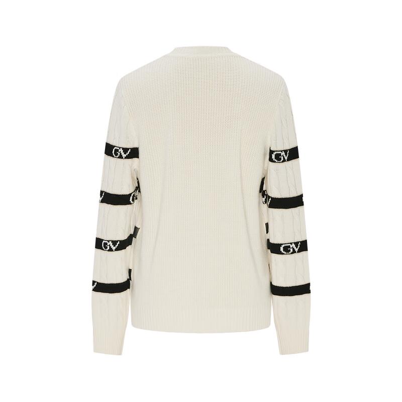 GIOVANNI VALENTINO Women's Striped Round Neck Knit Sweater