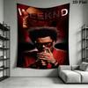 The Weeknd Wall Tapestry Aesthetic Wall Hanging Printed Fabric Blanket Decorative Tapestries for Bedroom Living Room Home Decor