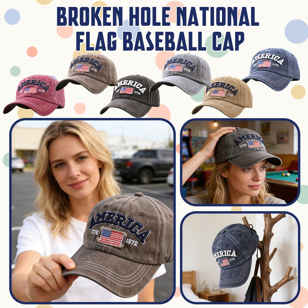Embroidered American Independence Day Flag Baseball Cap Unisex Patriotic-Themed Fashion Casual Outdoor Sun Visor Hat