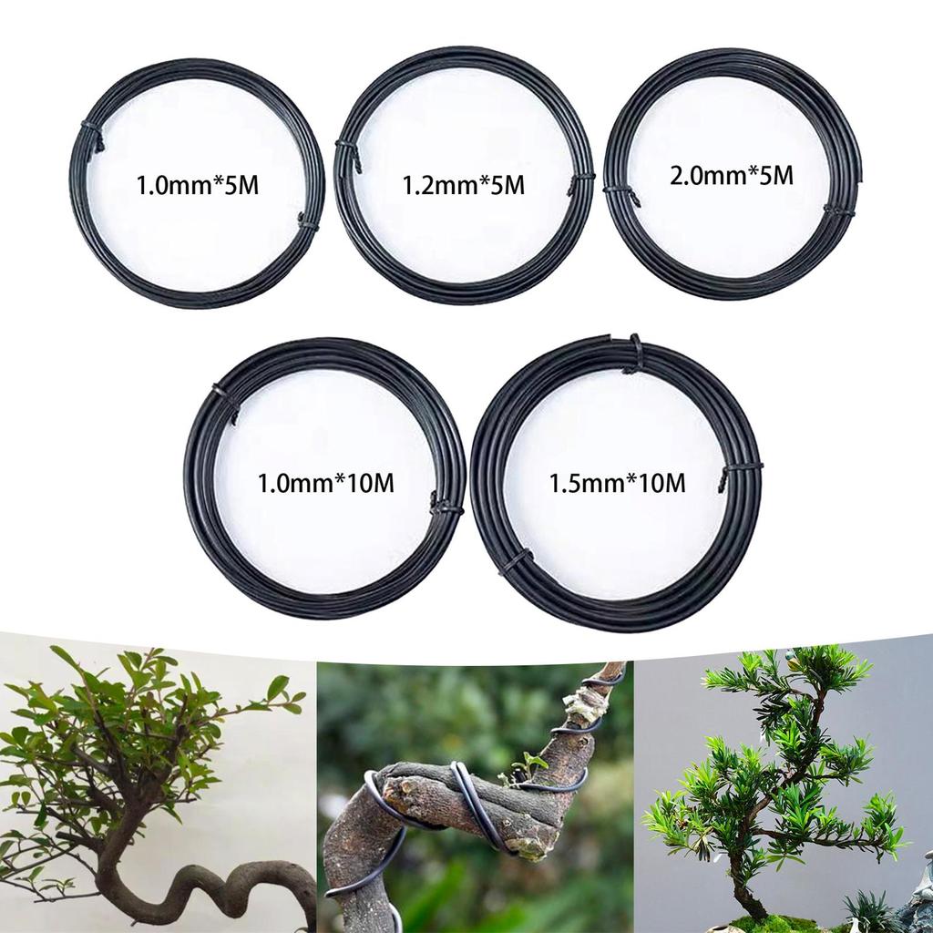 1/1.5/2mm Bonsai Modelling Tool Plant Support Hoops Bonsai Wire Plants Stem Trainer for Balcony Patio Outdoor Yard Accessories
