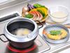 Wahei Freiz 24cm Iron Tempura Pot with Splatter Prevention, Lid, Thermometer, IH and Gas Compatible, Deep Fryer, Tempura Pot, Oil Drainer, Made in Jap
