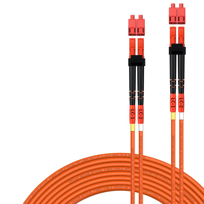 

AMPCOM LC-LC Multimode Duplex Fiber Optic Patch Cable 1 meter