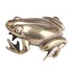 Solid Brass Vintage Frog Desktop Ornament Realistic Toad Topper Creative Wealth-Attracting Tea Pet Old Copperware Wholesale