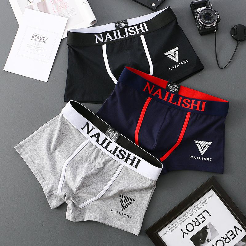 3ks Pánske boxerky Pánske športové šortky Vysokokvalitná bavlna Pánske spodné prádlo Priedušné a pohodlné Pánske boxerky Boxerky Veľkosť L-3XL