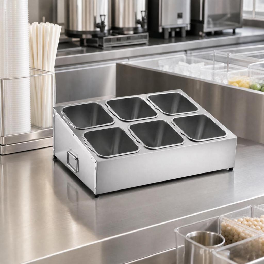 Stainless Steel Seasoning Rack RustResistant with Side Handles Countertop Ingredient