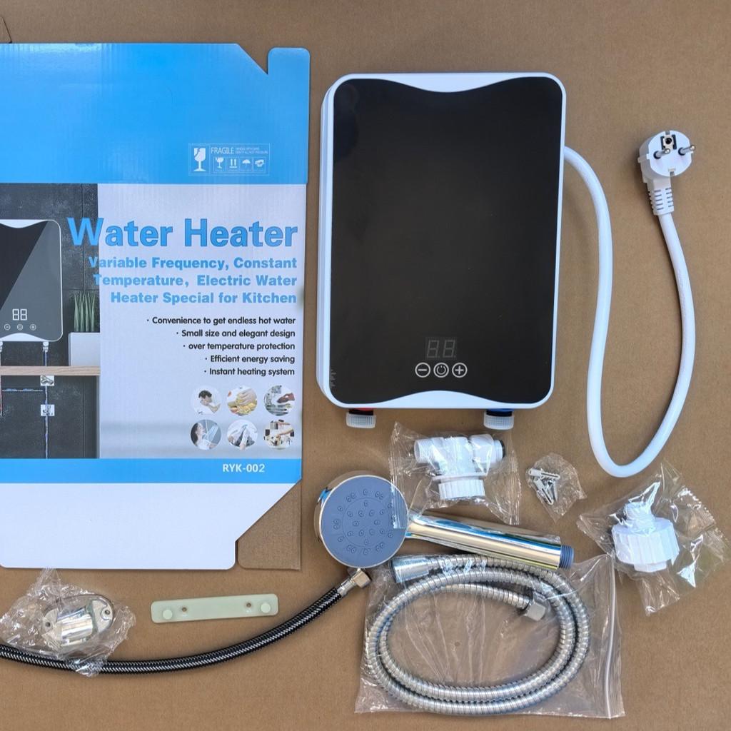 Small Household Bathroom Hot Water Shower Set Small Kitchen Water Heater Digital Display Instant Electric Water Heater