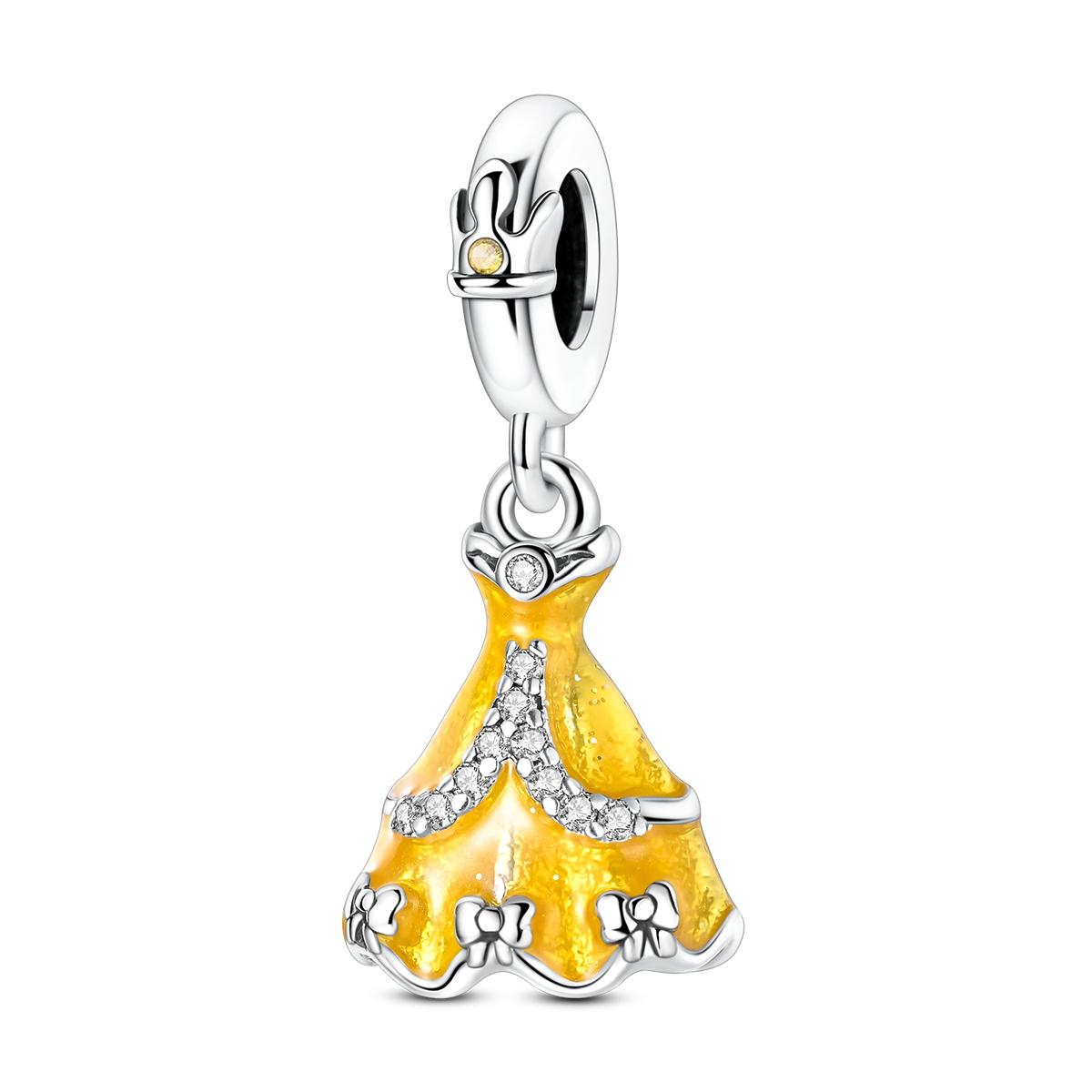 

Silver 925 Charms Beads Princess Skirt Pumpkin Carriage Fairy Tale Fit Bracelet DIY For Woman Jewelry