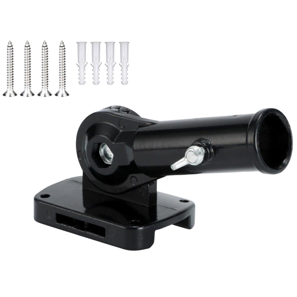 Adjustable Bracket Flag Pole Holder Drainage Hole Feature