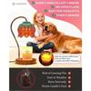 Strawberry Glass Candle Warmer Lamp with Timer and Dimmable Light for Jar Candles Gifts