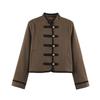 New autumn models, fashionable and casual style, versatile knot buckle temperament jacket, short coat
