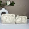 High-Value PU Pleated Cosmetic & Lipstick Travel Makeup Bag