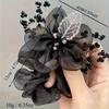 Women's Sweet Starry Hair Tie, 3D Petal Headband, Bun Accessory for Thick Hair, Minimalist Design, Elegant Glittery Ombre Ponytail Clip, Elastic Scrun