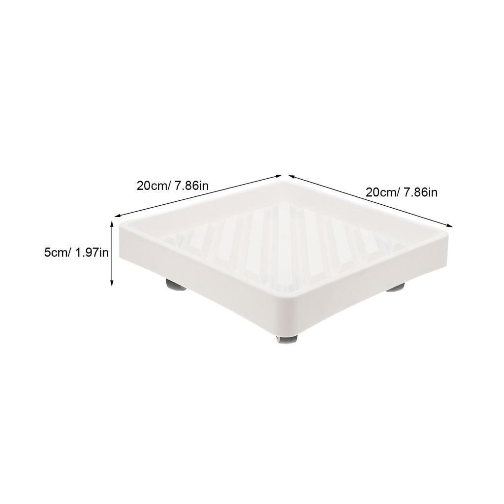 Plant Dolly Heavy Duty Thickened Tray with Hidden Wheels Rolling Planter Base for Indoor Outdoor Garden Movable Plant Pot