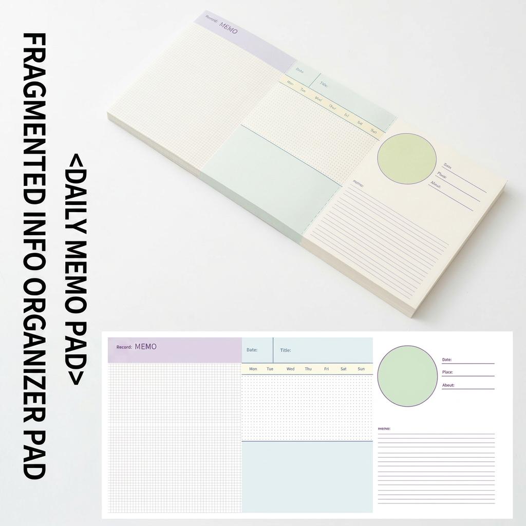 Daily Schedule Notepad Non-Adhesive Tearable Planning Notepad Non-Adhesive Memo Pad Pre-Scored Weekly Plan Memo Pad For Students