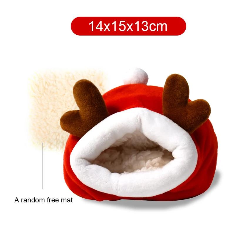 Hamster Soft Warm Bed Rat Hammock Pig Squirrel Winter Pet Toy Hamster Cage House Hanging Nest Mat House Bed Animal Mice Rat Nest