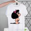 Mafalda T-Shirt Sommer Kurzarm Bedruckt Kaugummi Print Lustiges Harajuku T-Shirt Oberteile Herren unisexs T-Shirt Streetwear