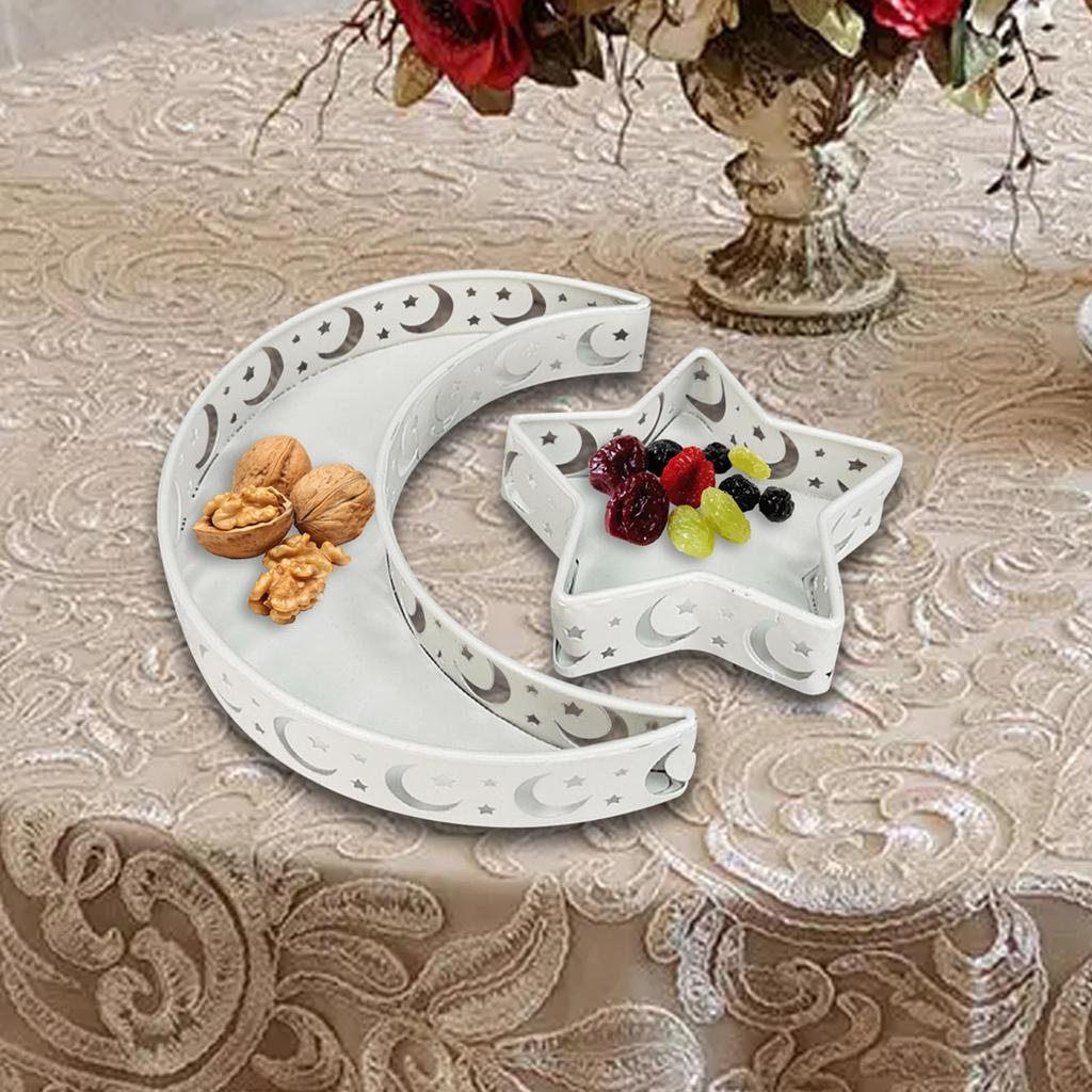 Eid Moon Star Dinner Plate Tava Mubarak Tacâm Decorat
