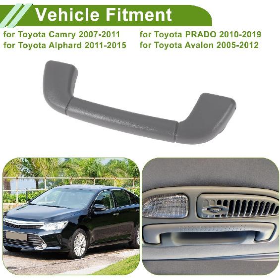 Front Roof Pull Handle for Toyota Camry 2007-2011 for Toyota Avalon 2005-2012 Interior Trim Handle No.7461030240 Gray 1 Pc