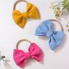 New versatile nylon baby headband, cute bow children's headscarf, thin breathable baby hair accessories