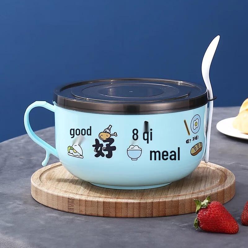 Миска для лапши быстрого приготовления из нержавеющей стали в корейском стиле