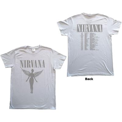 Nirvana Unisex T-Shirt Herren Damen T-Shirts Top: In Utero Tour (Zurück drucken)