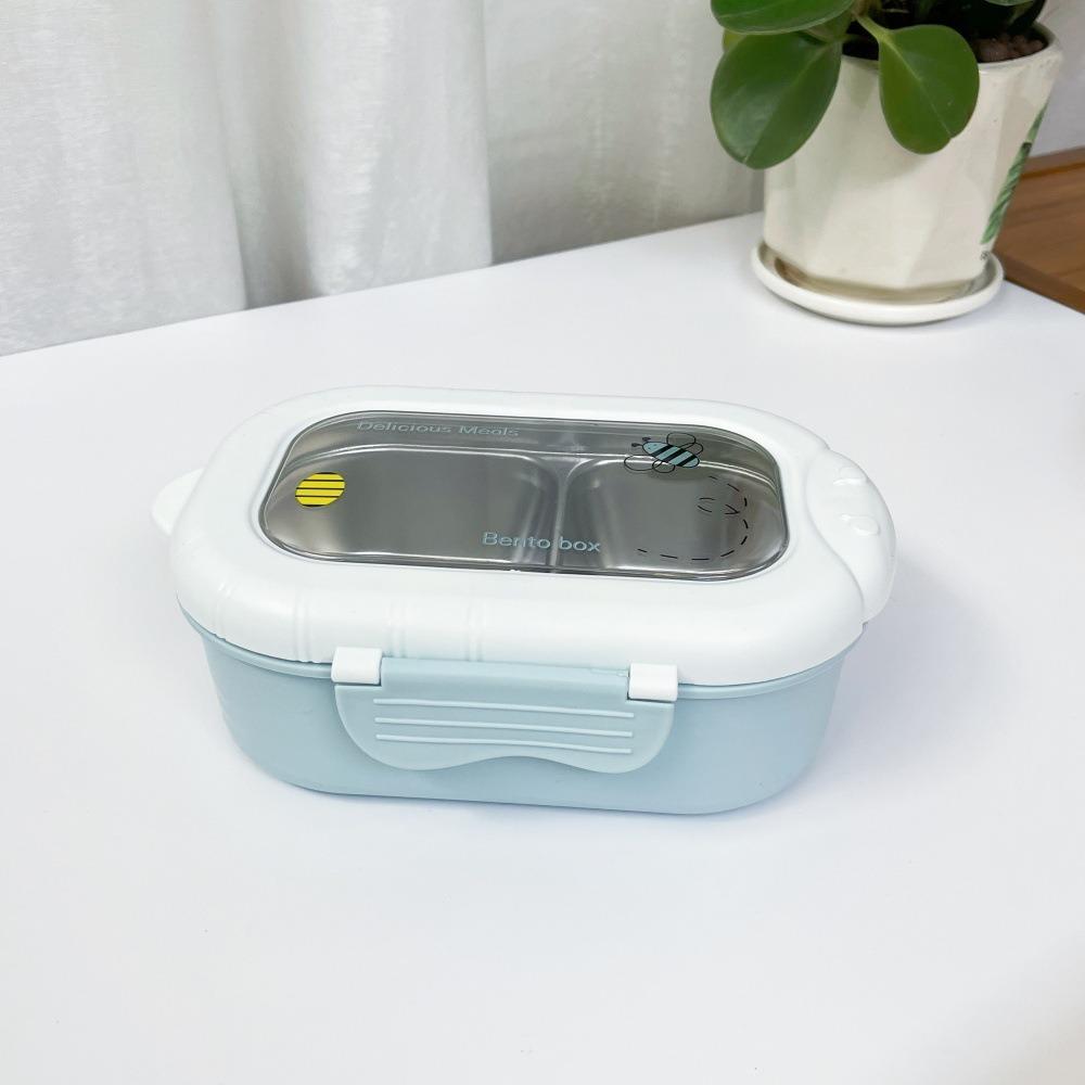 

Ланч-бокс на 800 мл, 2 отделения, контейнер для еды Kawaii Bento Box
