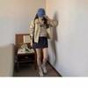 Women's Casual Loose Fit Turn-Down Collar Baseball Jacket - Petite Early Autumn 2025 Edition
