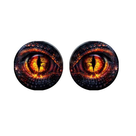 1 Pair Beast Eyes Car Headlight Decals Realistic Reptile Eye Stickers Waterproof PVC Easy Install Unique Car Accessories for Trucks &