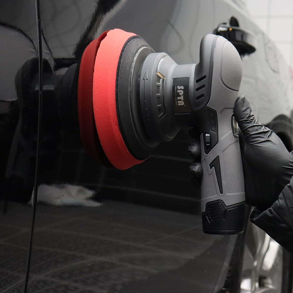 SPTA 12V Cordless Dual-Action Polisher, 6-Speed, 125/150 mm Full Kit