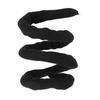 Spiral Lock Hair Ties Bendable Long Dreadlock Ponytail Holder for Thick Curly Hair Pure Black
