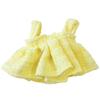 [Plushie Clothes] Tweed Dress for Plush Toys [For 10-15cm Dolls] Yellow G.triger Oshi-Nui (Plushie) [Product]