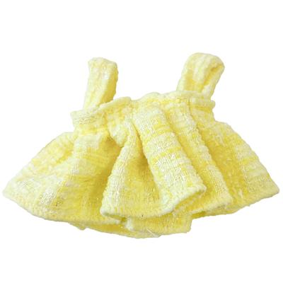 [Plüschtierkleidung] Tweed-Kleid für Plüschtiere [Für 10-15cm Puppen] Gelb g.triger Oshi-Nui (Plüschtier) [Produkt]