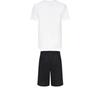 Adidas Taekwondo Round Neck Pullover Simple Short Sleeve T-Shirt Breathable Fashion Lace-Up Shorts Casual Sports Suit ADICLTS24CTKP-WG+S21ATMSH3T-BW