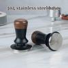 51/53/58mm Walnut Wood Coffee Tamper - Manual Espresso Tamper with Constant Pressure, Professional Barista Tool for Home Cafe, C
