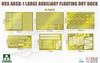 Takom US Navy Split Floating Dock Plastic Model TKO6006 Molded Color 1/350 ABSD-1