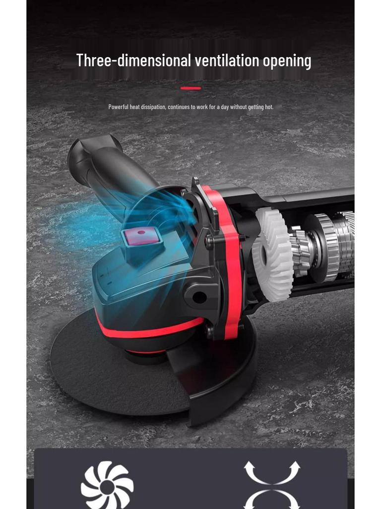 High-Power Multifunctional Angle Grinder and Polisher for Home Use