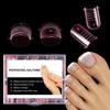 120pcs New Dual Forms Toe Nail Mold Acrylic Full Cover Poly Nail Gel Molds Toenail Top Forms For Extension