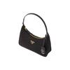 Prada Re-Edition 2005 Enamel Metal Triangle Logo Zipper Closure Recycled Nylon Mini Shoulder Tote Bag Women bags Black 1NE204-R064-F0632
