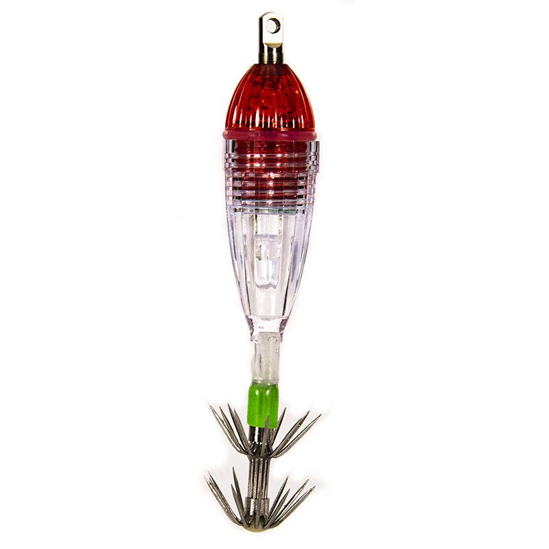 LED Deep Sea Squid Lure Fishing Light with Umbrella Hook