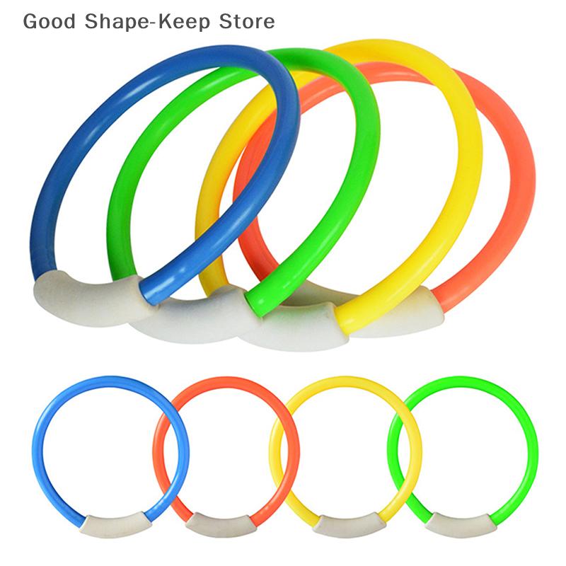 1/4 Pcs Diving Ring Set Swimming Pool Circle Diving Rings For Summer Underwater Game Water Party Tools water float aid float