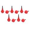 10PCS Archery Arrow Head Safety Arrow Tips Screw in Nylon Archery Accessory for Hunting Game Practice Kids Adults Red