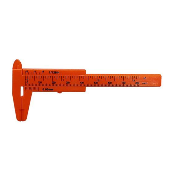 Règle de mesure pour étudiants, calibre vernier à double échelle de 80 mm, pour façonner les sourcils