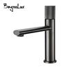 Knurled Faucet Matte Gold Basin Faucet Bathroom Tap Single Handle Hot and Cold Sink Faucet Knurled Mixer Brass Material