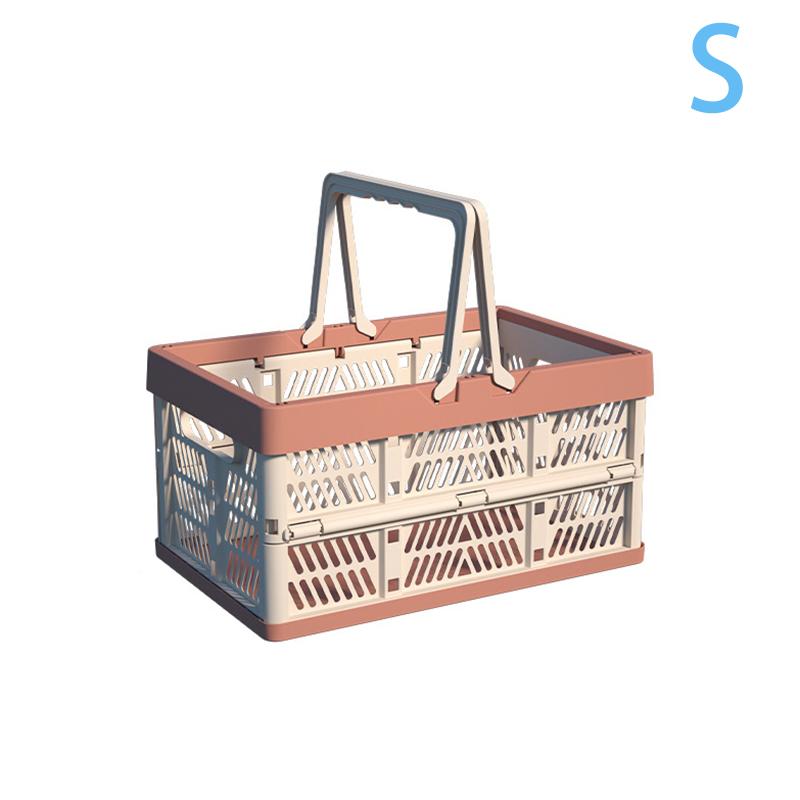 

Складная корзина для хранения пастельных тонов, 1 шт., большая складная коробка для хранения с ручкой для кухни, гостиной и рабочего стола