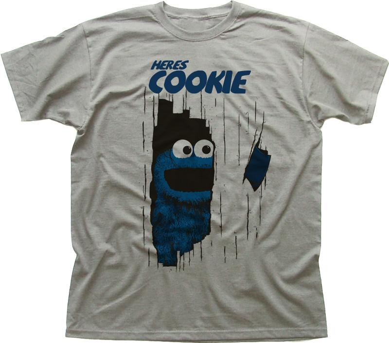 here s Johnny Cookie The Shining funny printed t-shirt 9919 S разноцветный