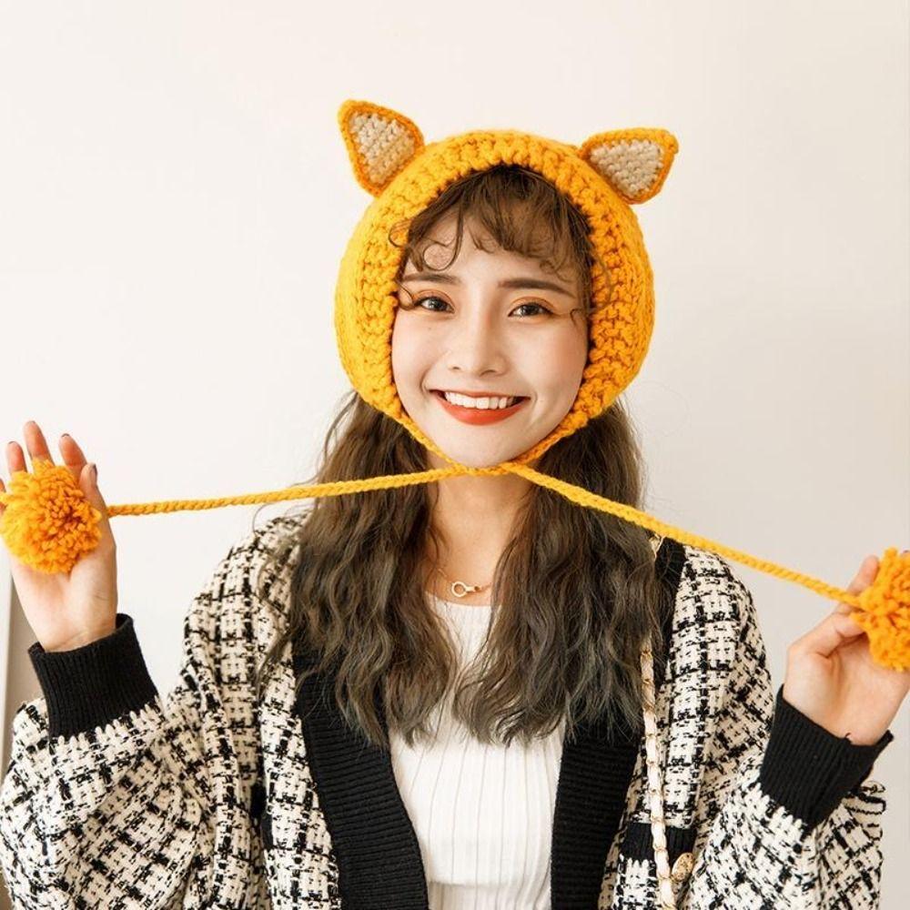 

Women Wool Earmuffs Autumn Winter Winter Ear Protection New Knitted Ear Cover