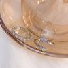 Women's High-End Zircon Diamond Star Meteor Ring - Luxury Plain Band Tail Ring Holder